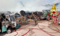 Incendio di balle di fieno in un'azienda agricola di Asolo: morti tre bovini