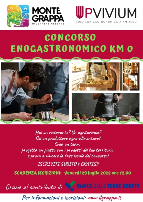 Riserva della Biosfera Mab Unesco Monte Grappa: al via le iscrizioni al concorso enogastronomico UPVIVIUM
