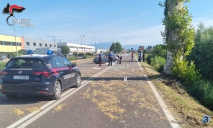 Auto fuori controllo si ribalta più volte: morto un 34enne di Oderzo