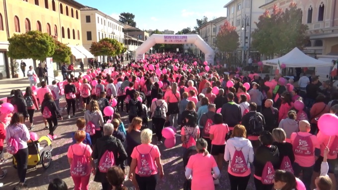 Montebelluna in Rosa, oltre 3mila persone per dire sì alla prevenzione