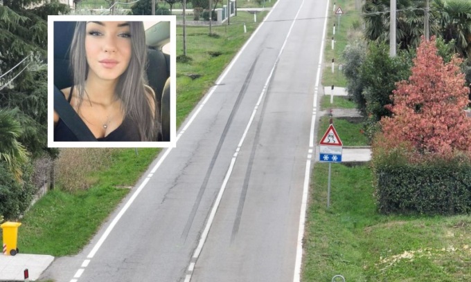 L’investitore di Miriam correva a 130 all’ora: sull’asfalto i segni della frenata per cento metri