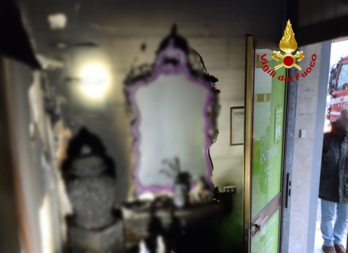 Principio d’incendio al centro estetico: intossicata dal fumo la titolare