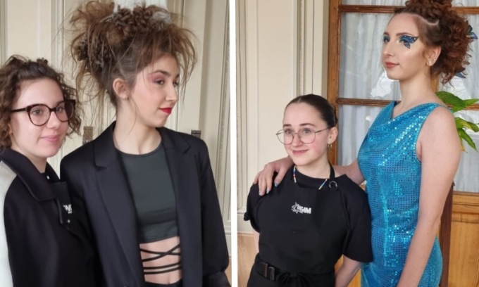 Giorgia Bedin e Matilde Masier sul palco di “hair ring selected”: una sfida a colpi di forbici e spazzole