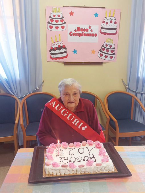 Pierina Favretto spegne 102 candeline, ” festa granda” alla casa soggiorno Prealpina di Cavaso!