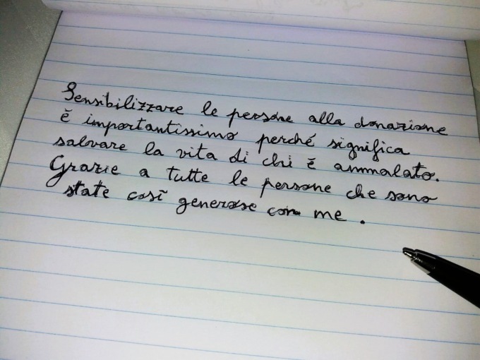 La lotta della 13enne Valentina contro la leucemia raccontata in un toccante tema scolastico