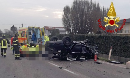 Incidenti nella Marca, due auto rovesciate nella notte e all'alba a Orsago e Vedelago: tre feriti
