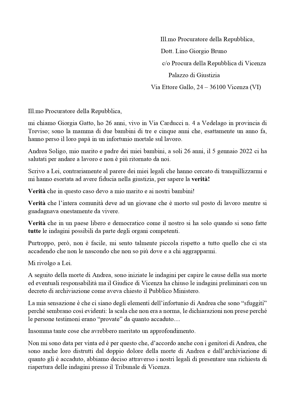 Lettera a Procuratore di Vicenza _page-0001