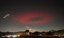 Possagno, l'incredibile immagine dell'Elves: l'anello rosso nel cielo sopra l'Italia 