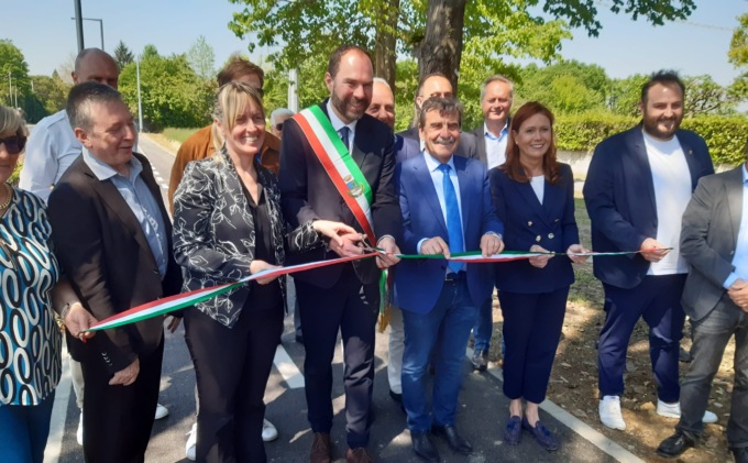 Mogliano Veneto, inaugurato il nuovo tratto della pista ciclabile tra via Magenta e via Vittorio Veneto