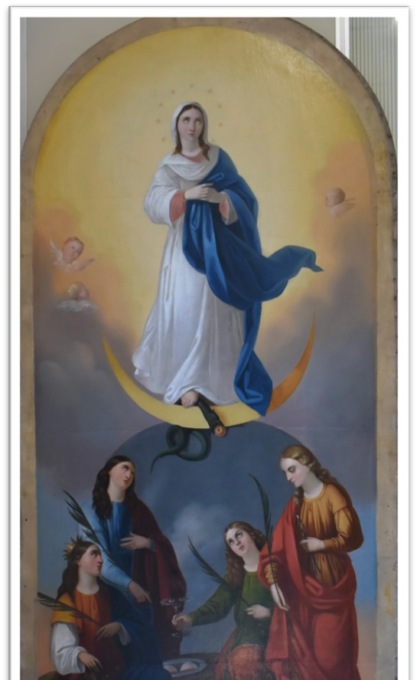 Fontanelle, la pala della Madonna Immacolata del pittore solighese De Lorenzi torna a nuova vita grazie ai parrocchiani
