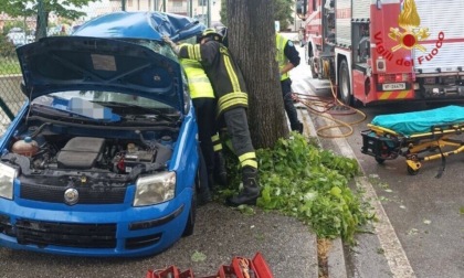 Perde il controllo dell'auto e si schianta contro un albero: ferita una ragazza a San Vendemiano