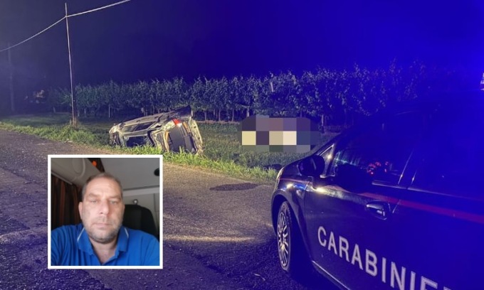 Tragico incidente , perde il controllo dell’auto e si schianta nel fosso: morto un 49enne di Oderzo