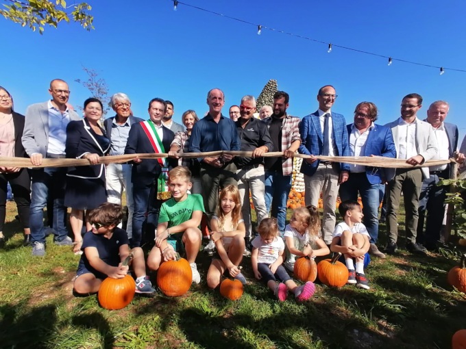 Villaggio delle Zucche di Nonno Andrea, le foto dell’inaugurazione con Zaia