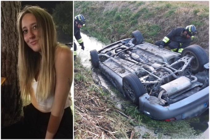 L’auto si ribalta nel canale: Chiara Bortoletto muore a 25 anni, grave il fidanzato 23enne
