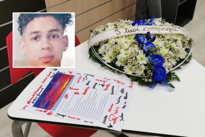 Un cuore di fiori e una poesia, così i compagni di classe hanno ricordato Hadel