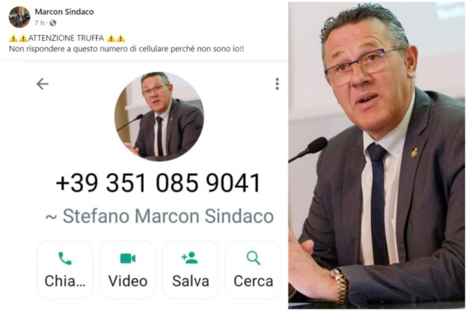 Chiede soldi su Whatsapp fingendo di essere il sindaco di Castelfranco, Marcon smaschera la truffa: “Non sono io!”