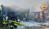 Incendio all'alba a Monfumo, due auto e un furgone distrutti dalle fiamme