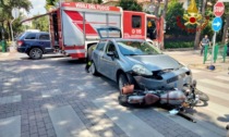 Incidente tra auto e moto a Treviso, ferita una donna