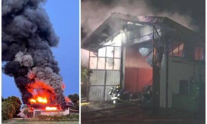 Incendio in un capannone a Gaiarine, distrutti trattori e altri macchinari agricoli