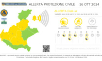 Allerta gialla in Veneto: piogge intense a Treviso e in provincia, criticità idrogeologica e idraulica