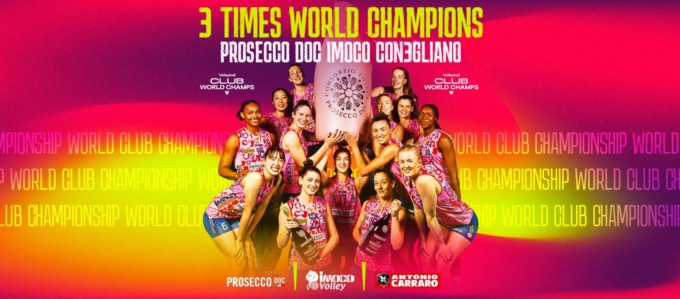 Pallavolo femminile: le Pantere dell’Imoco Conegliano campionesse del mondo per la terza volta