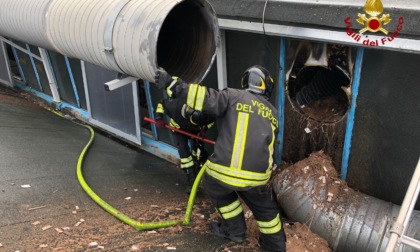 Principio d'incendio in un'azienda di Roncade, fiamme nell'impianto di aspirazione delle polveri