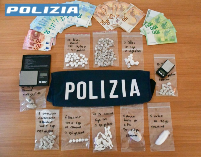 Trovato con oltre 100 grammi di eroina: arrestato dalla Polizia di Stato