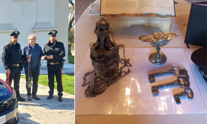 Furto nella chiesa di San Vigilio a Dosson, recuperati gli oggetti sacri rubati