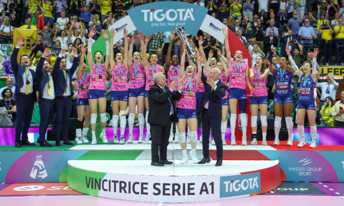 Conegliano conquista l’ottavo scudetto: Milano si arrende in tre set