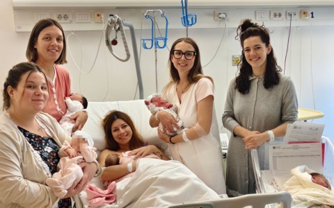 Sette bimbi nati in 12 ore: “baby boom” al punto nascita dell’Ospedale di Oderzo