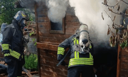 Capanno in fiamme a San Biagio di Callalta, abitazione salvata dai pompieri