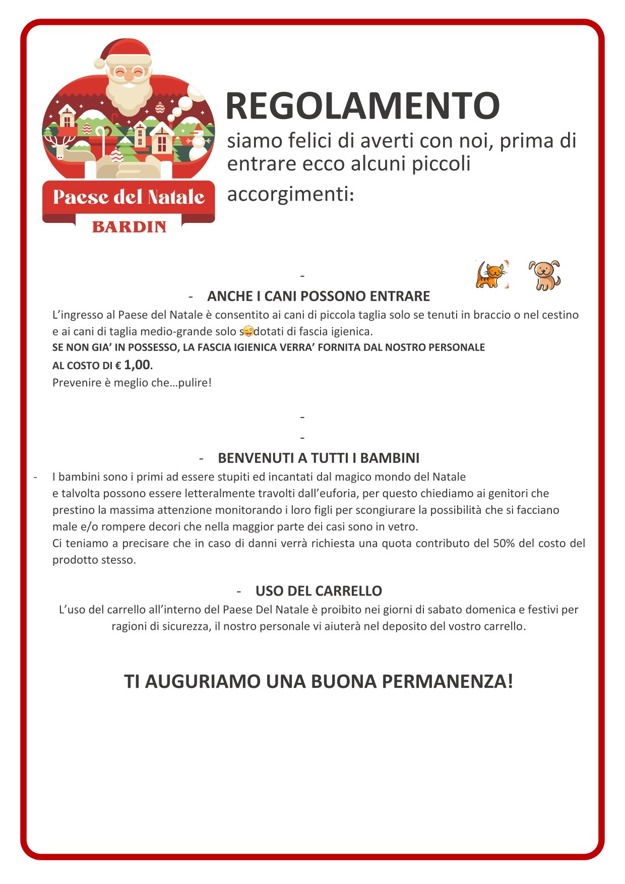 Regolamento Paese del Natale