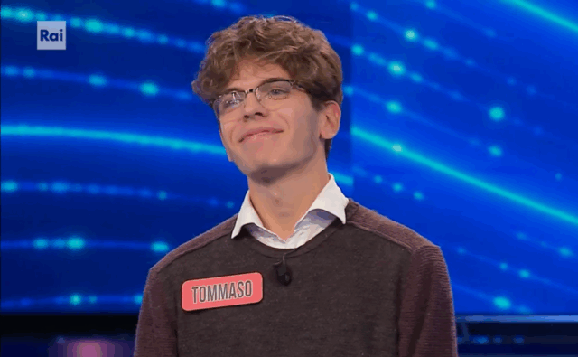 La gara di Tommaso da Conegliano a L’Eredità: sfiora il triello e viene eliminato dal campione