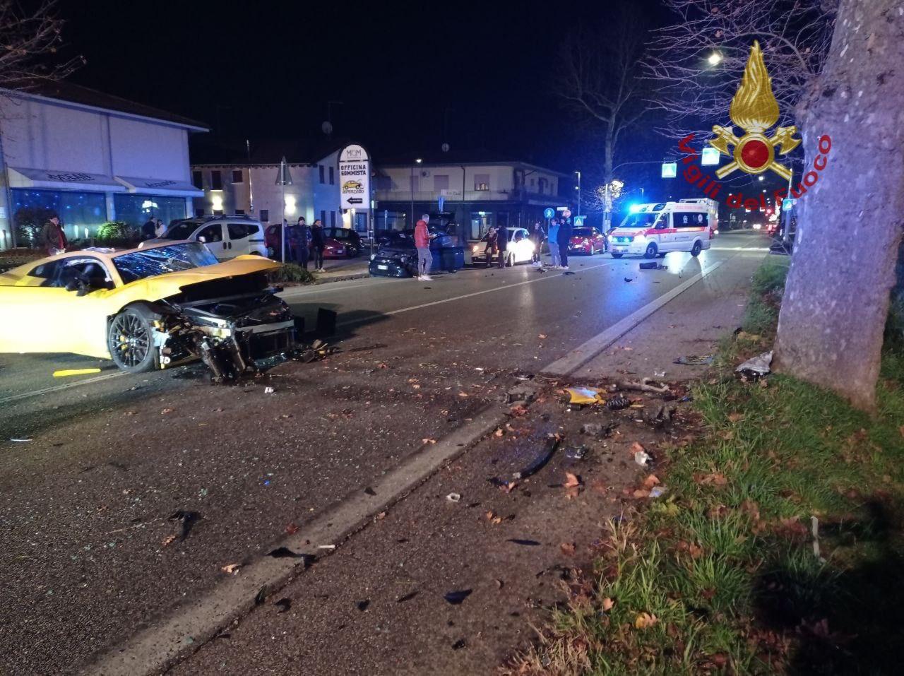 Incidente lungo il Terraglio durante la notte: 3 feriti