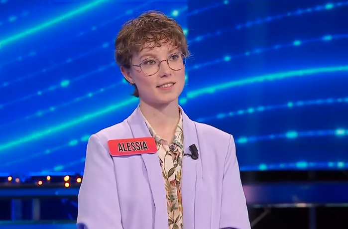 Alessia da Treviso a L’Eredità: batte il campione vicentino al duello, ma cade nella “scossa”
