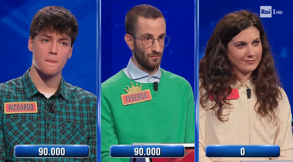 Ieri sera all’Eredità il Veneto al Triello con Elisa da Montebelluna e Riccardo da Mestre