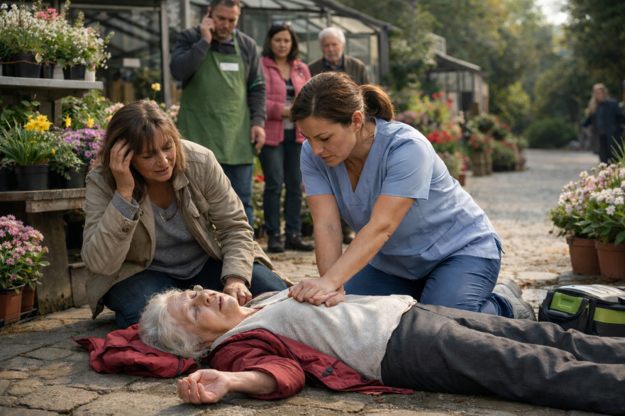 Anziana in arresto cardiaco al vivaio di Oderzo: salvata in extremis da un’infermiera fuori servizio