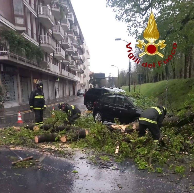 Il maltempo si è abbattuto sulla Marca: 15 interventi dei vigili del fuoco