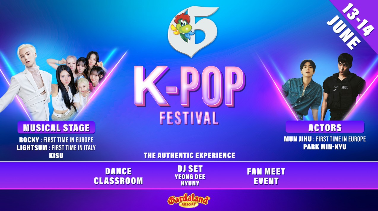Gardaland Resort lancia il primo festival italiano interamente dedicato al fenomeno K-pop